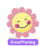 🌞 Good Morning zon, goedemorgen, groet, vrolijk, schattig telegram sticker
