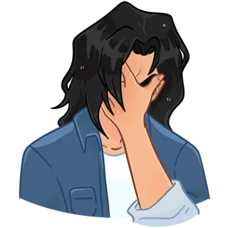 🤦‍♂️ facepalm, regret, disappointment, shame, emotion telegram sticker