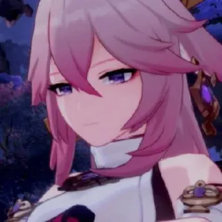 🌙 Yae Miko Genshin Impact 动漫, 游戏, 原神, 八重神子, 角色 telegram sticker