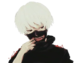😁 Ken Kaneki Tokyo Ghoul Anime, Manga, Ghoul, Maske, Charakter, Tokyo Ghoul telegram sticker