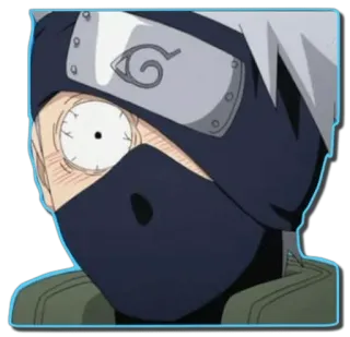 😬 Kakashi Naruto anime, ninja, kakashi, naruto, cartoon, sticker telegram sticker