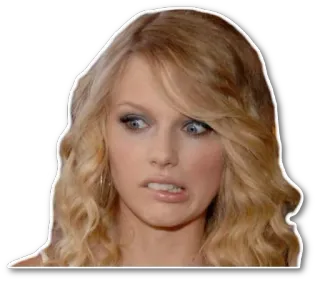 😬 Taylor Swift Taylor Swift, chanteuse, célébrité, portrait, femme telegram sticker