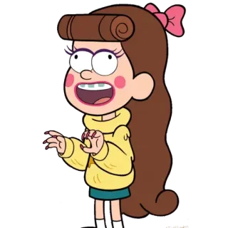😜 Pacifica Northwest Gravity Falls cartoon, animation, character, pacifica northwest, gravity falls telegram sticker