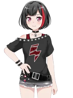 🙂 Anime, Chica, Banda, Rock, Moda telegram sticker