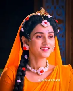 😂 IG/RADHAKRISHNTM mulher, indiano, radha, krishna, tradicional, joias telegram sticker
