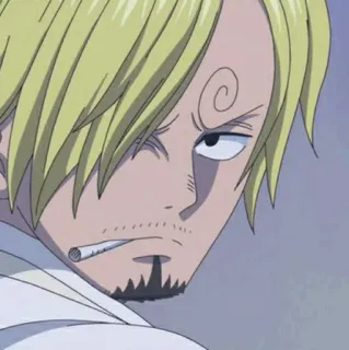 🎷 Sanji One Piece Anime, Manga, Zigarette, Pirat, Koch whatsapp sticker