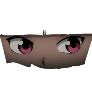 👀 anime, eyes, face, animation, cartoon telegram sticker