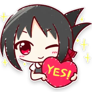 Kaguya-sama Chibi Pack 「WWA\AC」 telegram stickers