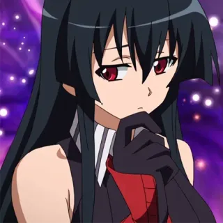 🤔 Akame Akame ga Kill! Аниме, Акаме, Akame ga Kill, Девушка, Персонаж telegram sticker