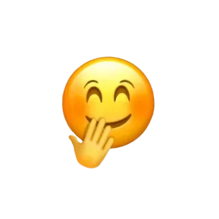 ✨ 이모지, 손, 미소, 얼굴, 행복 telegram sticker