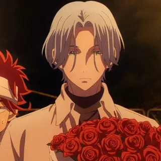 💎 anime, roses, person, flowers, character telegram sticker