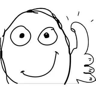 👍 Trollface Meme, Trollface, Internet, Humor, Witz telegram sticker