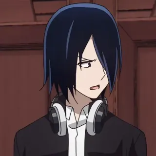 😤 Yū Ishigami Kaguya-sama: Love Is War 애니메이션, 이시가미, 유우, 헤드폰, 만화, 캐릭터 whatsapp sticker