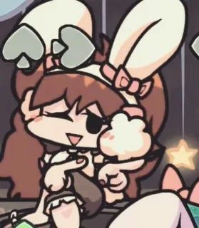 🍬 Anime, Królik, Kreskówka, Postać, Uroczy, Kobieta telegram sticker