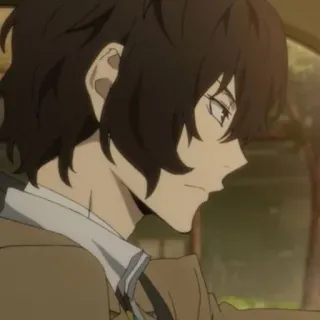 🧱 Osamu Dazai Bungou Stray Dogs Anime, Bungou Stray Dogs, Osamu Dazai, Dazai, Personaggio, Giapponese, Manga telegram sticker
