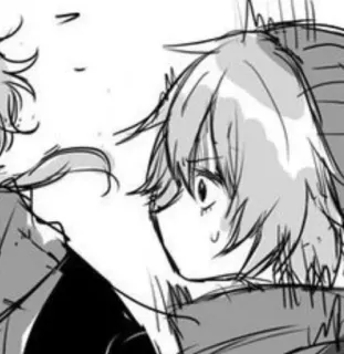 😨 Anime, Manga, Kreskówka, Rysunek, Postać, Wyraz telegram sticker