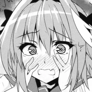 😱 animé, manga, pleurer, gêné(e) telegram sticker