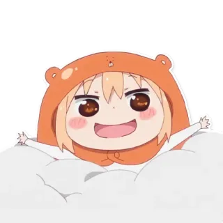 🥳 Umaru Doma Himouto! Umaru-chan Аниме, Милый, Умару, Himouto Umaru-chan, Смешной, Каваи, Чиби telegram sticker