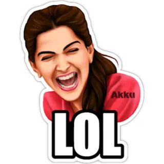 😂 LOL risa, mujer, dibujo animado, meme, gracioso telegram sticker