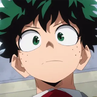🥦 Izuku Midoriya My Hero Academia anime, manga, My Hero Academia, Izuku Midoriya, Deku, character, portrait telegram sticker