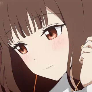 🎭 anime, cartone animato, ragazza, ritratto telegram sticker