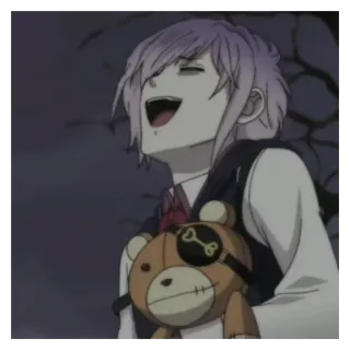 🍽 Kanato Sakamaki Diabolik Lovers Anime, Vampir, Boneka beruang, Kanato Sakamaki, Diabolik Lovers telegram sticker