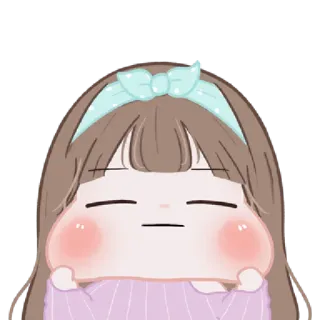 🐤 Мультфильм, Милый, Девушка, Наклейка, Каваий, Аниме telegram sticker