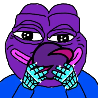 💎 pepe, rana, meme, meme internet, cartone animato telegram sticker