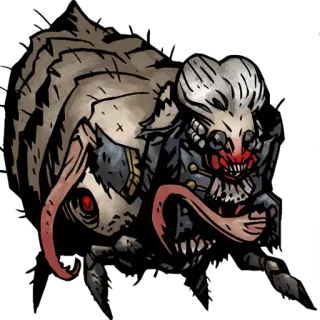 🏌 Darkest Dungeon Монстр, Ужасы, Тёмное фэнтези, Видеоигра, Фэнтези, Существо, Darkest Dungeon telegram sticker