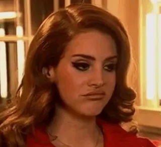 😒 Lana Del Rey Lana Del Rey, cantora, música, mulher, celebridade, retrato telegram sticker