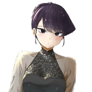 🥰 Komi Shouko Komi Can't Communicate Anime, Manga, Komi Can't Communicate, Komi Shouko, süß, Mädchen, Kleid telegram sticker