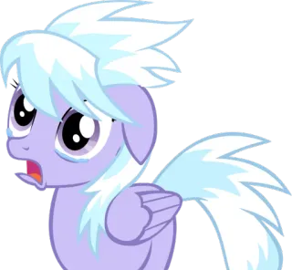 😢 Pony, Cartoon, Tier, My Little Pony, Sticker telegram sticker