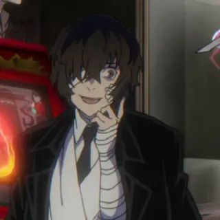 🥀 Dazai Osamu Bungo Stray Dogs anime, bungo stray dogs, dazai osamu, character, fiction telegram sticker