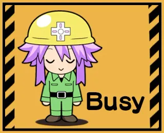 😌 Busy construção, capacete, desenho animado, fofo, trabalhador, ocupado whatsapp sticker