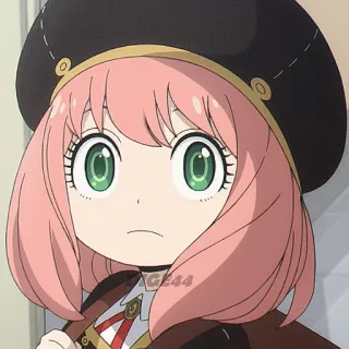 🤨 Anya Forger Spy x Family anime, spy x family, anya forger, carino, cartone animato telegram sticker
