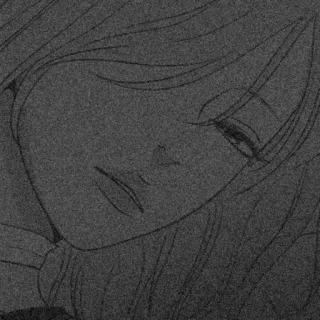 ⛓ anime, woman, manga, monochrome, face, illustration telegram sticker