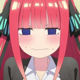 🦋 Nino Nakano The Quintessential Quintuplets Anime, Manga, Lindo, Chica, Tsundere telegram sticker