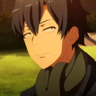 🫓 Hachiman Hikigaya My Teen Romantic Comedy SNAFU อนิเมะ, ตัวละคร, ยิ้ม, ฮาจิมัง ฮิคิกายะ, Oregairu whatsapp sticker