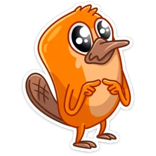 🙄 ptak, kreskówka, zwierzę, słodki, ilustracja telegram sticker