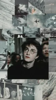 🙄 Harry Potter Harry Potter, personagem, mago, filme, fantasia, colagem, retrato telegram sticker