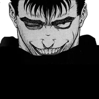 😈 Guts Berserk 애니메이션, 만화, 근성, 베르세르크 telegram sticker