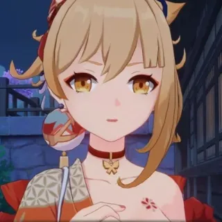 🎆 Yoimiya Genshin Impact Anime, Videojuego, Personaje, Yoimiya, Genshin Impact whatsapp sticker