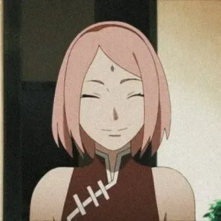 ☺️ Sakura Haruno Naruto anime, sakura haruno, naruto, character, smile whatsapp sticker