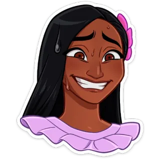 😅 Isabela Madrigal Encanto อิซาเบลา มาดริกัล, Encanto เมืองเวทมนตร์ อัศจรรย์, ดิสนีย์, แอนิเมชั่น, ตัวละคร, สติกเกอร์ telegram sticker