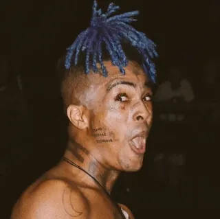 🖤 XXXTentacion rapper, music, singer, portrait, XXXTentacion telegram sticker