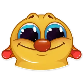 😊 Dibujo animado, Lindo, Animal, Emoji, Pegatina, Feliz telegram sticker