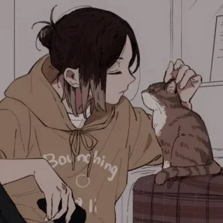 🏳 Bouncing 애니메이션, 만화, 고양이, 사람, 일러스트, 애완동물 telegram sticker