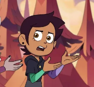 🔮 Luz Noceda The Owl House Dessin animé, Personnage, Animé, Série TV, Mème, Drôle, Maladroit, Confus telegram sticker