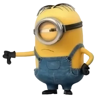 👎 Minion Despicable Me cartoon, minion, thumbs down, dislike, funny telegram sticker