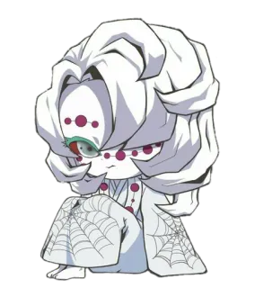😒 Rui Demon Slayer Anime, Demon Slayer, Ragno, Rui, Personaggio telegram sticker
